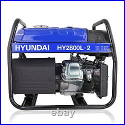 Petrol Generator 2.2kW / 2.75kVa Recoil Start Catering 2x 13A Sockets HY2800L-3