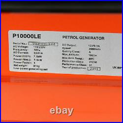 Petrol Generator 7.9kW 7900W 9.8kVA Electric Start Portable Site Power 230/115V