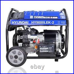 Petrol Generator 7kW / 8.75kVA Recoil & Electric Start Open Frame Site Hyundai