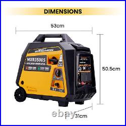 Petrol Generator Portable 3.5KW Quiet Camping Power 4 STROKE Dual Fuel for Home