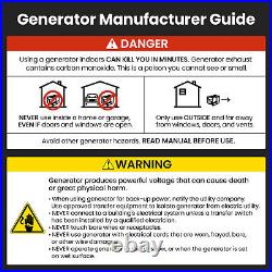 Petrol Generator Portable 3.5KW Quiet Camping Power 4 STROKE Dual Fuel for Home