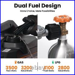 Petrol Generator Portable Inverter Gas/LPG Dual Fuel 3.5KW 3.2KW Parallel Ready