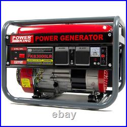 Petrol Generator PowerKing Portable PKB3000LR 2200w 2.75KVA Quiet Camping Power