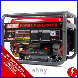 Petrol Generator PowerKing Portable PKB5000ES 3200w 4KVA with Wheels & Oil