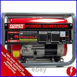 Petrol Generator PowerKing Portable PKB5000LR 3200w 4KVA Quiet Camping Power