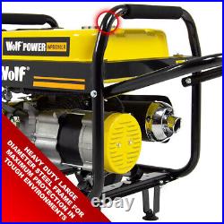 Petrol Generator Wolf Portable 2200w 2.75KVA 6.5HP Camping Power with Wheels