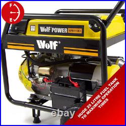 Petrol Generator Wolf Portable WPB1110ES 8000w 10KVA Electric Camping Power