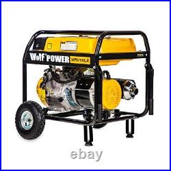 Petrol Generator Wolf Portable WPB7510LR 5500w 6.9KVA Electric Camping Power