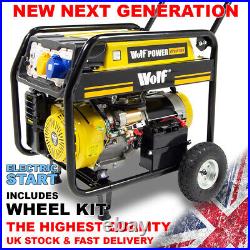 Petrol Generator Wolf Portable WPB9510ES 7500w 9.4KVA Electric Camping Power