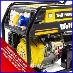 Petrol Generator Wolf Portable WPB9510ES 7500w 9.4KVA Electric Camping Power