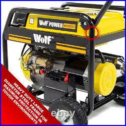 Petrol Generator Wolf Portable WPB9510ES 7500w 9.4KVA Electric Camping Power