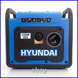 Petrol Inverter Generator 2.2kW Quiet Portable Suitcase Lightweight Hyundai