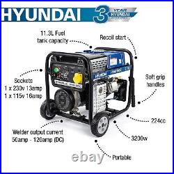 Petrol Welder Generator, 3.2kW / 4kVa 120 Amp DC Portable Site Welding Machine