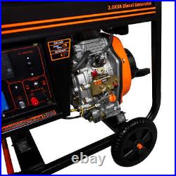 Portable Diesel Generator Open Frame 2kVA 230V 6HP 3.8kW 5 In 1 Digital Display