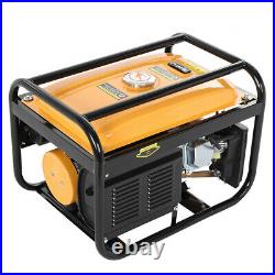 Portable Petrol Generator 4-Stroke 4000w Manual Recoil Start Camping Power UK