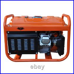 Portable Petrol Generator 6500W RocwooD 4 Stroke 110v 8HP Recoil Start FREE Oil