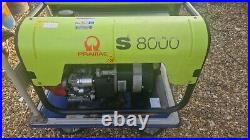 Pramac S8000 petrol generator electric start used