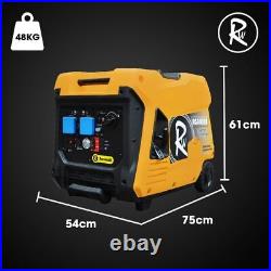 RocwooD 4000W Inverter Generator Portable Petrol Quiet Lightweight 230V UK Plug