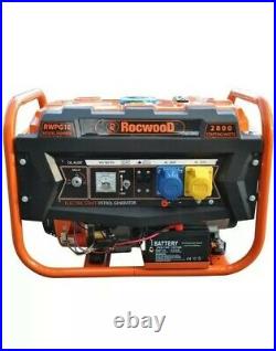 Rocwood RWPG1 2800W 4 Stroke 8HP Petrol Generator