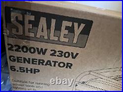 Sealey G2201 2200W 230V 6.5 HP Fuel Generator 4 Stroke Engine New In Box