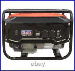 Sealey Robust 2200w Heavy Duty Open Frame Petrol Generator 1 Year Warranty