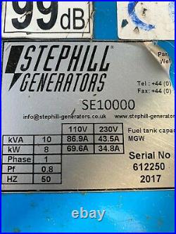 Stephill SE10000 10.0 kVA Honda GX630 Electric Start Petrol Generator