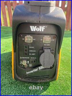 Wolf 800w 2.6hp 4 Stroke Petrol Inverter Suitcase Portable Generator 240v 222