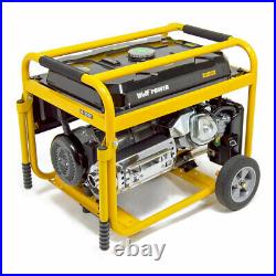 Wolf Petrol Generator 6500w 8.75kva 15HP with Wheels 110v 230v Portable 4 Stroke