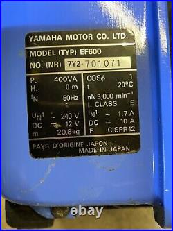Yamaha petrol generator EF600